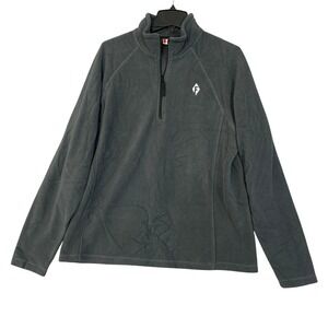 Clique Men's M Gray Quarter Zip Fleece Pullover Polyester